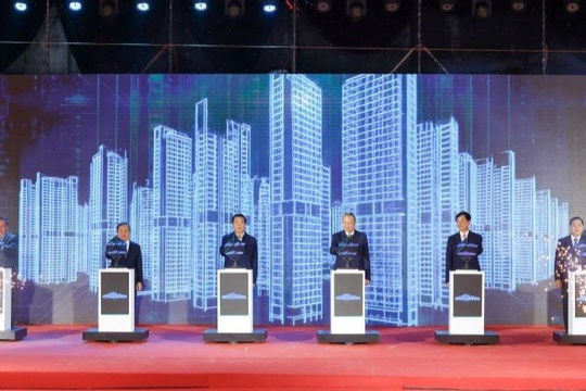 Tổng Bí thư Tô Lâm dự lễ khởi công dự án Khu đô thị đa mục tiêu tại Hà Nội