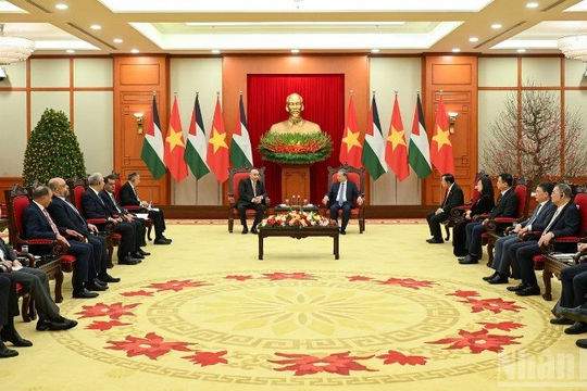 Tổng Bí thư Tô Lâm tiếp Chủ tịch Hạ viện Jordan