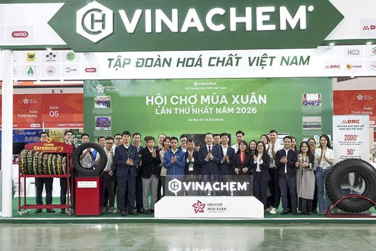 Vinachem tạo điểm nhấn tại Hội chợ Mùa Xuân 2026, lan tỏa giá trị sản phẩm hóa chất Việt 