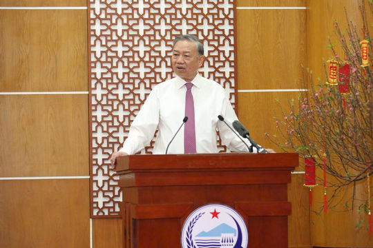 Tổng Bí thư Tô Lâm thăm, chúc Tết Đảng bộ, chính quyền, nhân dân tỉnh Tây Ninh