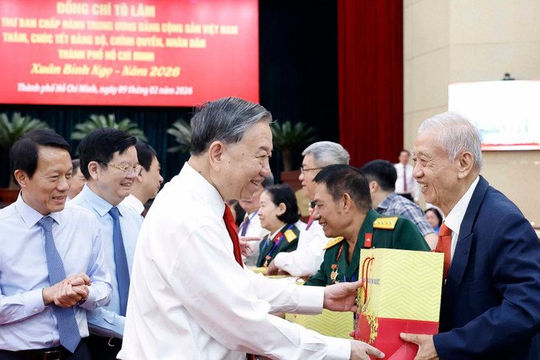 Tổng Bí thư Tô Lâm thăm, chúc Tết Đảng bộ, chính quyền, nhân dân Thành phố Hồ Chí Minh