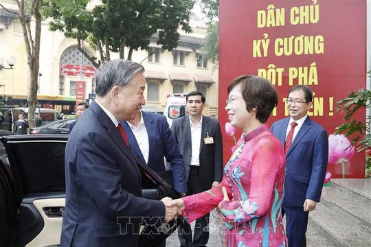 Tổng Bí thư Tô Lâm: TTXVN vươn lên ở tầm cao mới, xứng đáng là mạch máu thông tin tin cậy của đất nước