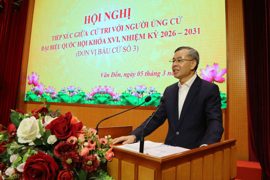 Tổng Kiểm toán nhà nước Ngô Văn Tuấn cam kết sẽ nỗ lực hết mình, góp phần xây dựng Quảng Ninh phát triển nhanh và bền vững