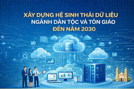 Xây dựng hệ sinh thái dữ liệu ngành Dân tộc và Tôn giáo đến năm 2030