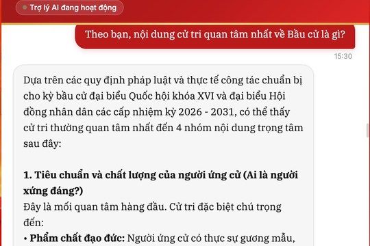 Báo Đại biểu Nhân dân ra mắt chuyên trang Bầu cử