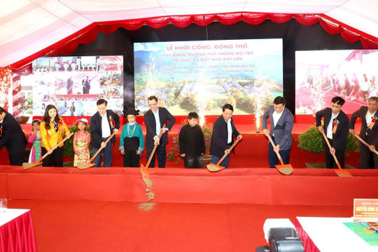 Tuyên Quang khởi công đồng loạt 11 Trường phổ thông nội trú tại xã biên giới