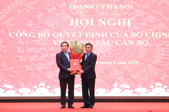 Đồng chí Trần Đức Thắng giữ chức Bí thư Thành ủy Hà Nội