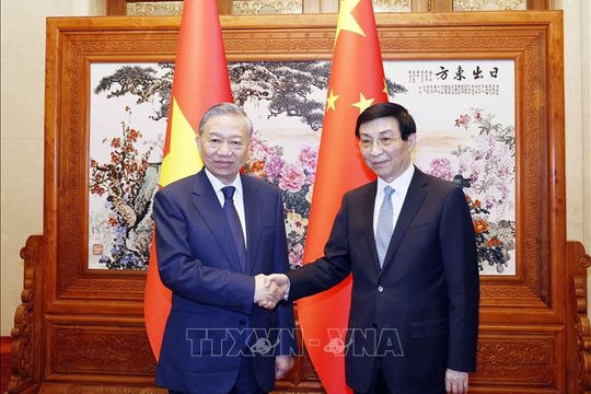 Tổng Bí thư, Chủ tịch nước Tô Lâm hội kiến Chủ tịch Chính hiệp toàn quốc Trung Quốc Vương Hộ Ninh