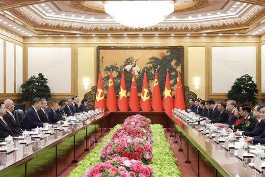 Tổng Bí thư, Chủ tịch nước Tô Lâm hội đàm với Tổng Bí thư, Chủ tịch nước Trung Quốc Tập Cận Bình