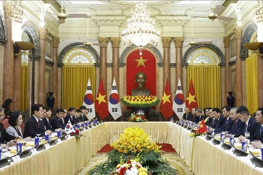 Tổng Bí thư, Chủ tịch nước Tô Lâm hội đàm với Tổng thống Hàn Quốc Lee Jae Myung 