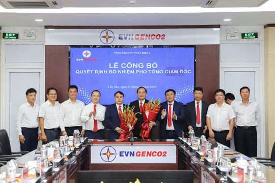EVNGENCO2 công bố các quyết định bổ nhiệm Phó Tổng Giám đốc