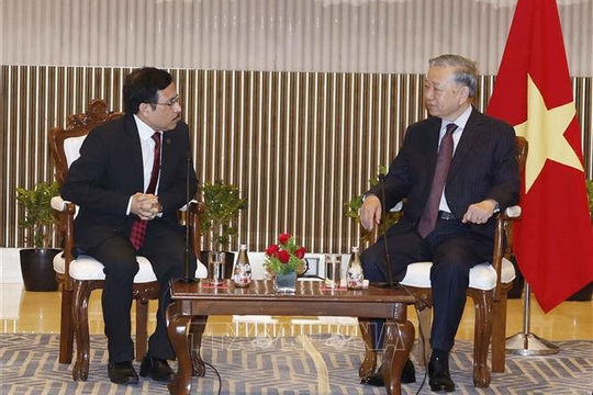 Tổng Bí thư, Chủ tịch nước Tô Lâm tiếp đại diện các tập đoàn, doanh nghiệp của Ấn Độ